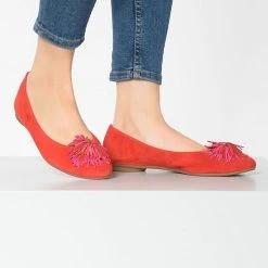 Paul Green Klassische Ballerinas - Rot -Pretty Ballerinas-Shop 10629250 02