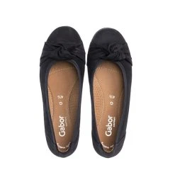 Gabor Comfort Sportliche Ballerinas Rauleder Blau - Blau -Pretty Ballerinas-Shop 11537907 02