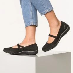 Skechers Riemchenballerinas - Schwarz -Pretty Ballerinas-Shop 13329939 02