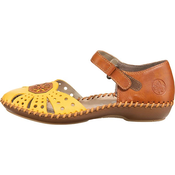 Rieker 120 Riemchenballerinas - Gelb-kombi 4 Rieker 120 Riemchenballerinas - Gelb-kombi - Image 2