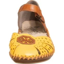 Rieker 120 Riemchenballerinas - Gelb-kombi 10 Rieker 120 Riemchenballerinas - Gelb-kombi -Pretty Ballerinas-Shop 13412116 04