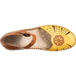 Rieker 120 Riemchenballerinas - Gelb-kombi 12 Rieker 120 Riemchenballerinas - Gelb-kombi -Pretty Ballerinas-Shop 13412116 06