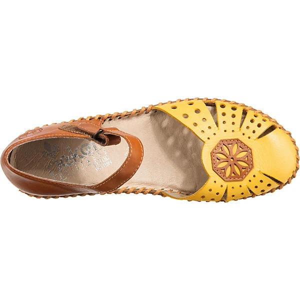 Rieker 120 Riemchenballerinas - Gelb-kombi 7 Rieker 120 Riemchenballerinas - Gelb-kombi - Image 5