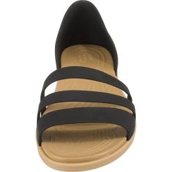 Crocs Tulum Open Flat W Komfort-Ballerinas - Schwarz -Pretty Ballerinas-Shop 13419165 04
