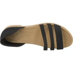 Crocs Tulum Open Flat W Komfort-Ballerinas - Schwarz -Pretty Ballerinas-Shop 13419165 06