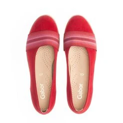 Gabor Ballerina Sportliche Ballerinas - Rot -Pretty Ballerinas-Shop 14088432 03