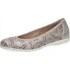 Caprice Klassische Ballerinas - Silber -Pretty Ballerinas-Shop 17447486 01