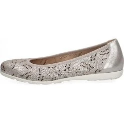 Caprice Klassische Ballerinas - Silber 8 Caprice Klassische Ballerinas - Silber -Pretty Ballerinas-Shop 17447486 02