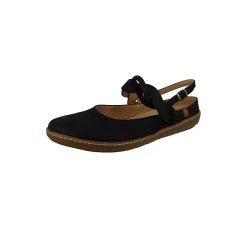 El Naturalista Damen Klassische Ballerina Coral N5227 Schwarz Black Leder Klassische Ballerinas - Schwarz -Pretty Ballerinas-Shop 20403083 02