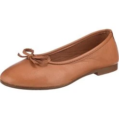 Andrea Conti Klassische Ballerinas - Cognac