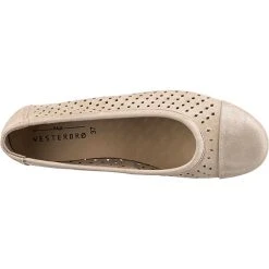 Paul Vesterbro Casual Leder Komfort-Ballerinas - Gold -Pretty Ballerinas-Shop 22173318 06