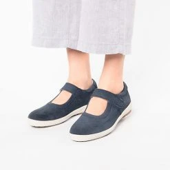 Paul Vesterbro Mary Jane Leder Velours Komfort-Ballerinas -Pretty Ballerinas-Shop 22173434 02