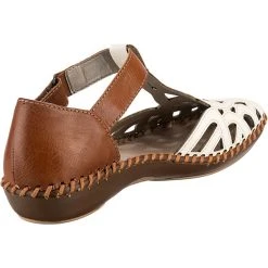 Rieker Riemchenballerinas - Braun/weiß -Pretty Ballerinas-Shop 23024232 05