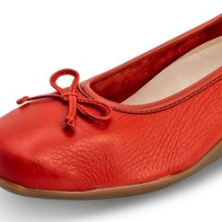 Vitaform Sommerschuhe Damen Geschlossen - Ballerina Damen Leder - Freizeitschuhe Damen Aus Leder - Leder Schuhe Dame Damen Ballerina Leder -Pretty Ballerinas-Shop 23760977 04