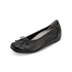 Vitaform Sommerschuhe Damen Geschlossen - Ballerina Damen Leder - Freizeitschuhe Damen Aus Leder - Leder Schuhe Dame Damen Ballerina Leder