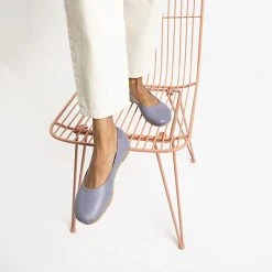 GRÜNBEIN Loule Komfort-Ballerinas - Graublau -Pretty Ballerinas-Shop 27137503 02