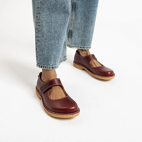 GRÜNBEIN Gerda Komfort-Ballerinas - Bordeaux 4 GRÜNBEIN Gerda Komfort-Ballerinas - Bordeaux - Image 2