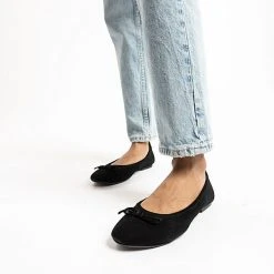 JOLANA & FENENA J&F Suede Ballerina - Schwarz -Pretty Ballerinas-Shop 27508455 02