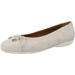 Geox D Annytah D Ballerinas Damen Klassische Ballerinas - Hellgrau -Pretty Ballerinas-Shop 30222944 04