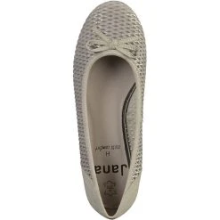 Jana Klassische Ballerinas - Grau-kombi -Pretty Ballerinas-Shop 8327265 06